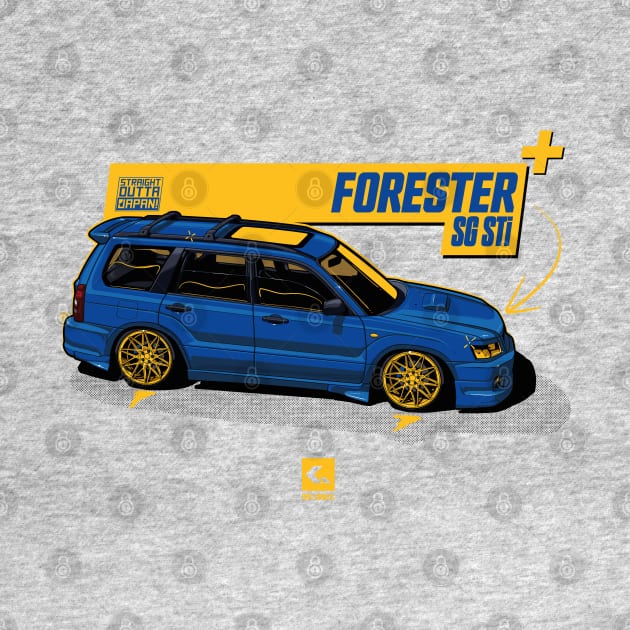 JDM - Forester STI SG - CarCorner by CarCorner - Automotive Artwork